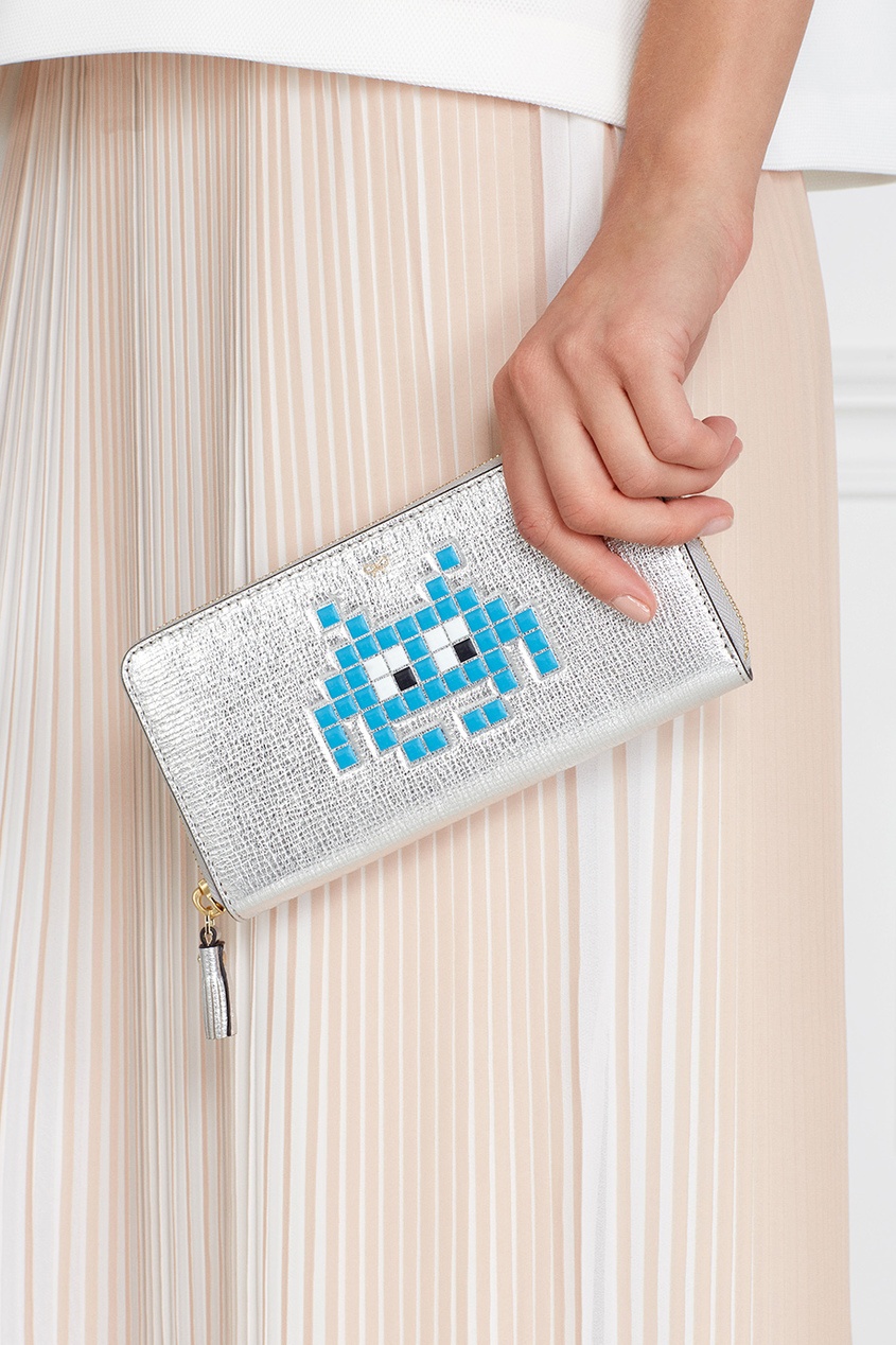 фото Кожаный кошелек space invader anya hindmarch