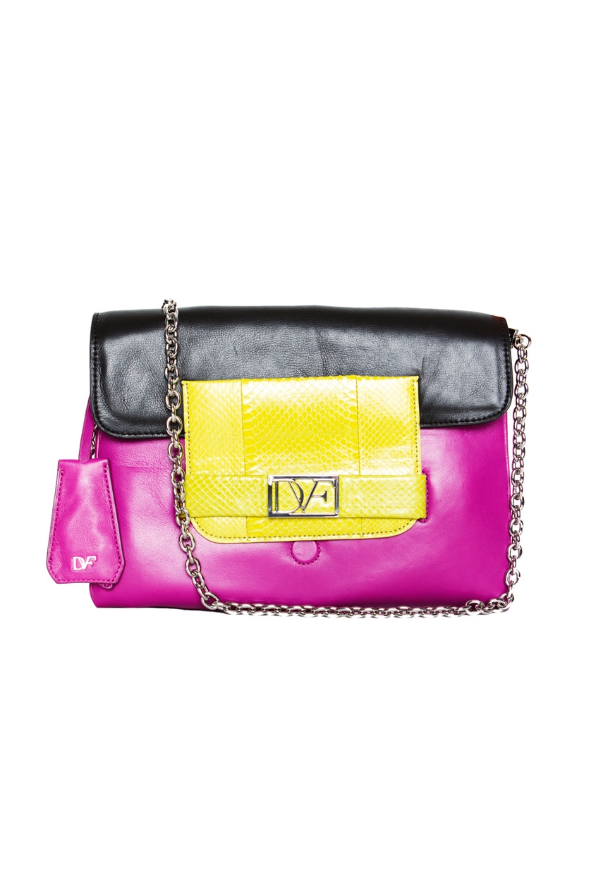 

Клатч на цепочке DvF Mimosa Clutch, Розовый, Клатч на цепочке DvF Mimosa Clutch