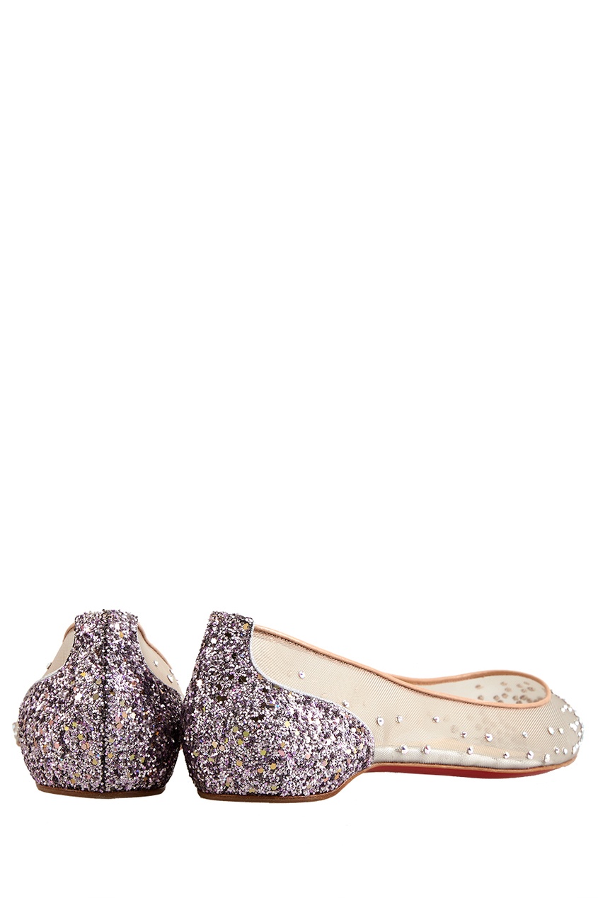 фото Балетки Follies Strass Flat Rete/Glitter Christian louboutin