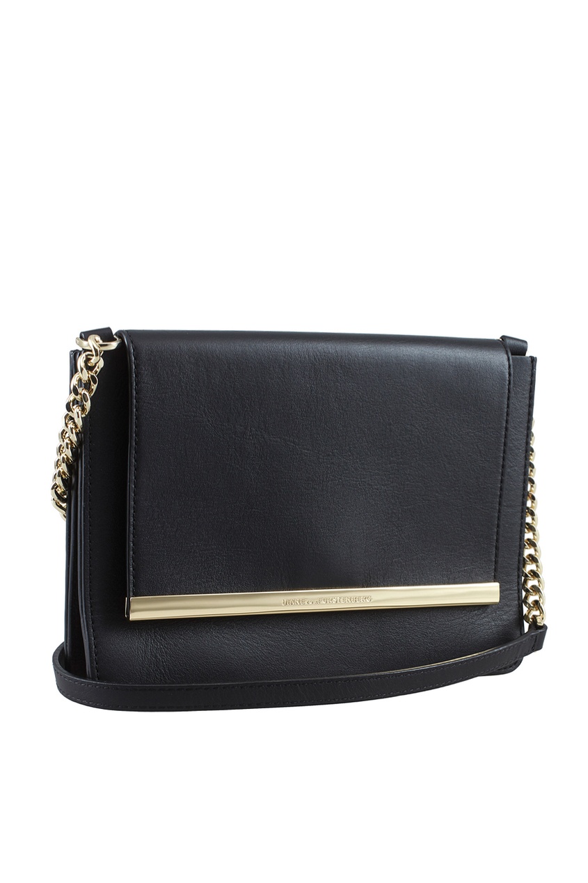 фото Кожаная сумка soiree large flap diane von furstenberg