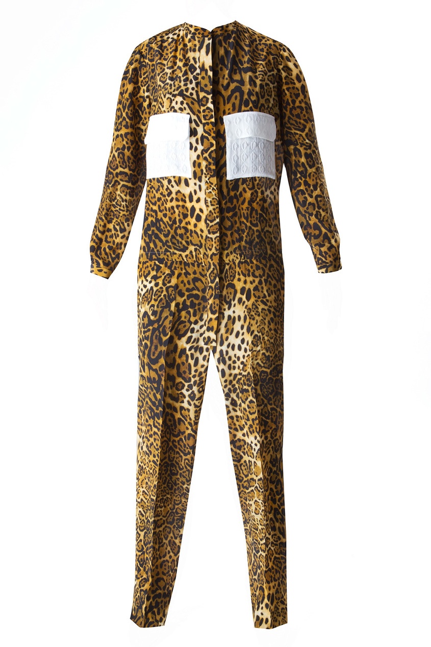фото Комбинезон с леопардовым принтом и накладными карманами Tzipporah