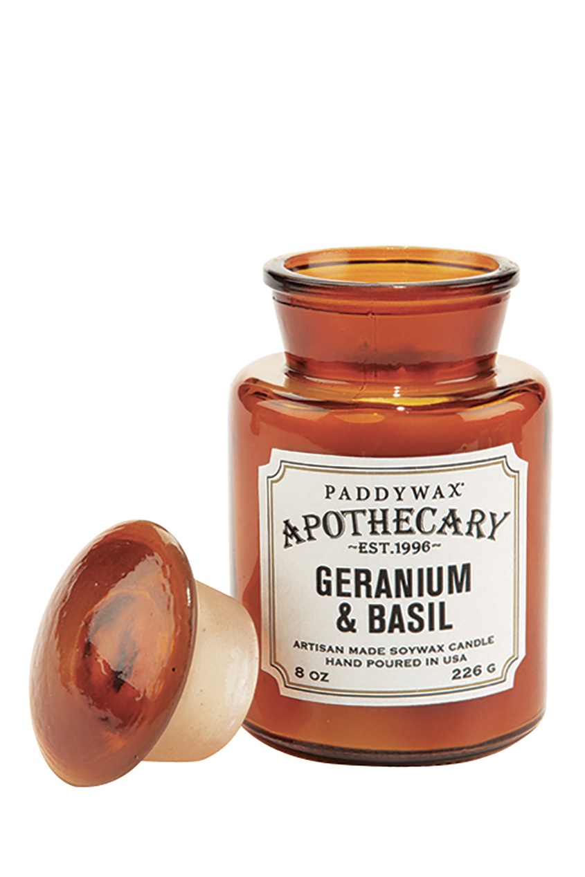 

Ароматическая свеча Geranium & Basil, 227гр, Коричневый, Ароматическая свеча Geranium & Basil, 227гр