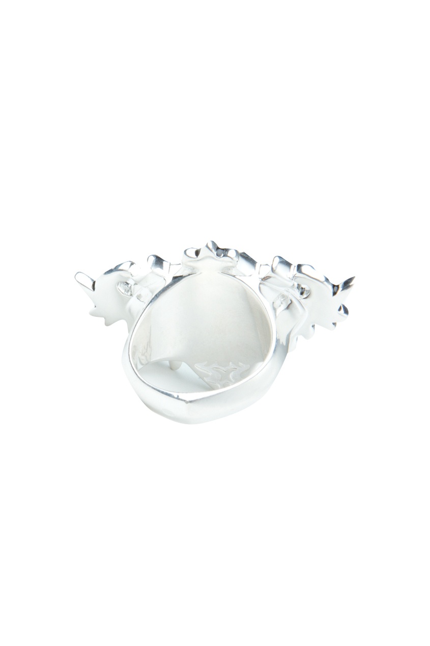 фото Серебряное кольцо с хризопразом stephen webster