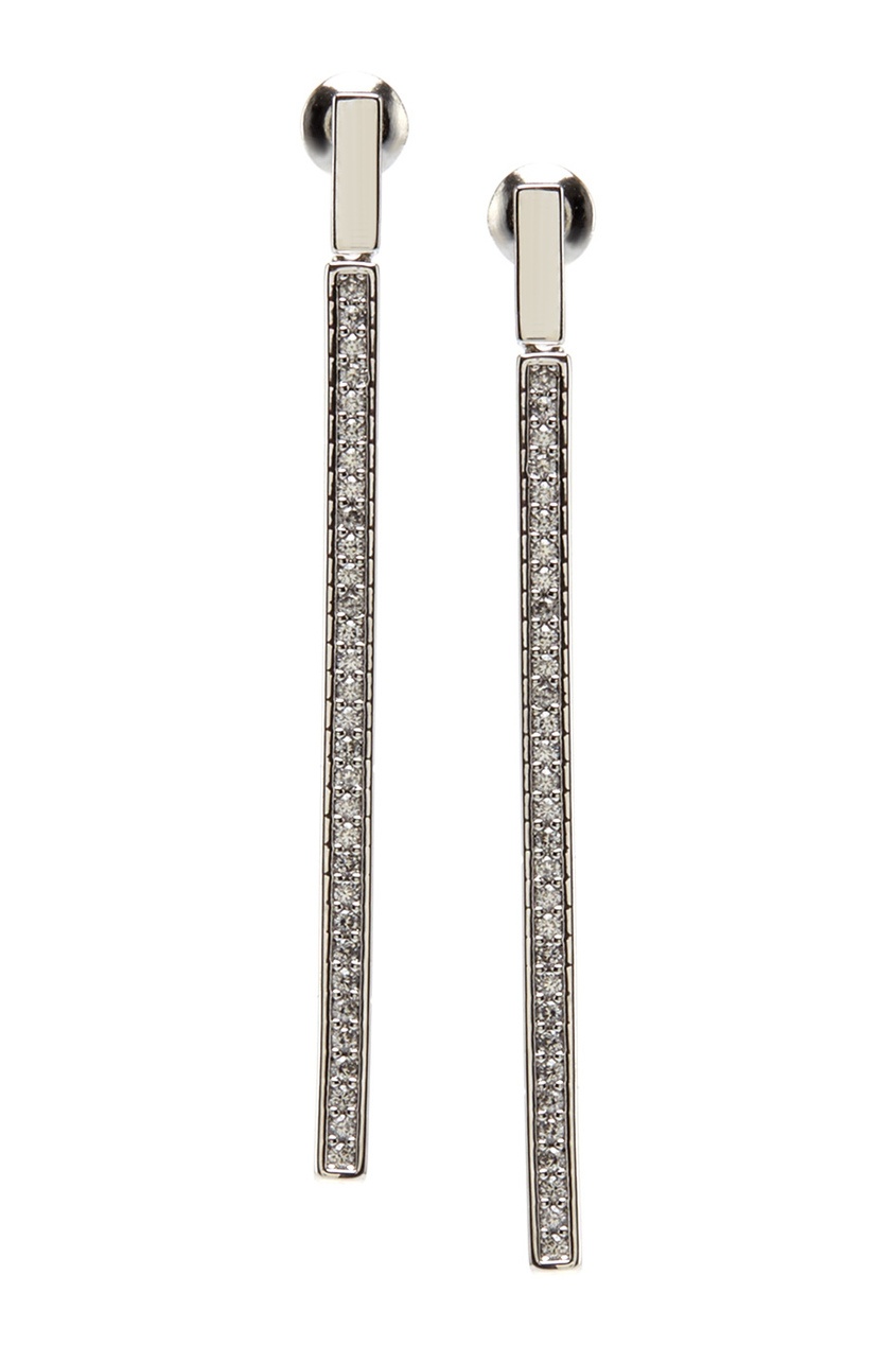 

Серьги с кристаллами, Серебряный, Серьги с кристаллами