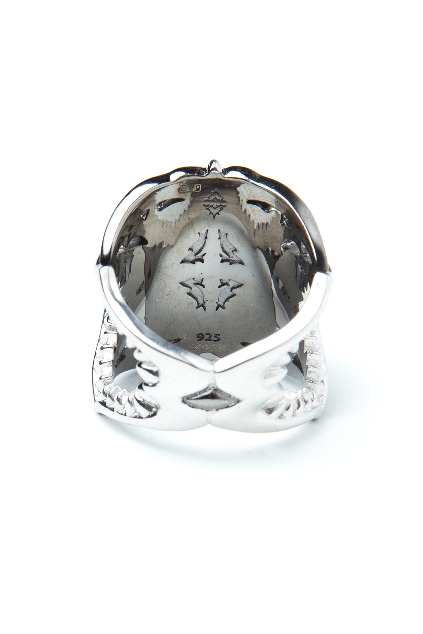 фото Серебряное кольцо с бирюзовым агатом stephen webster
