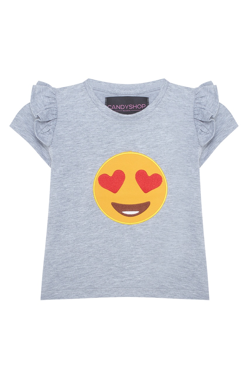 

Хлопковая футболка Lovesmiles, Серый, Хлопковая футболка Lovesmiles