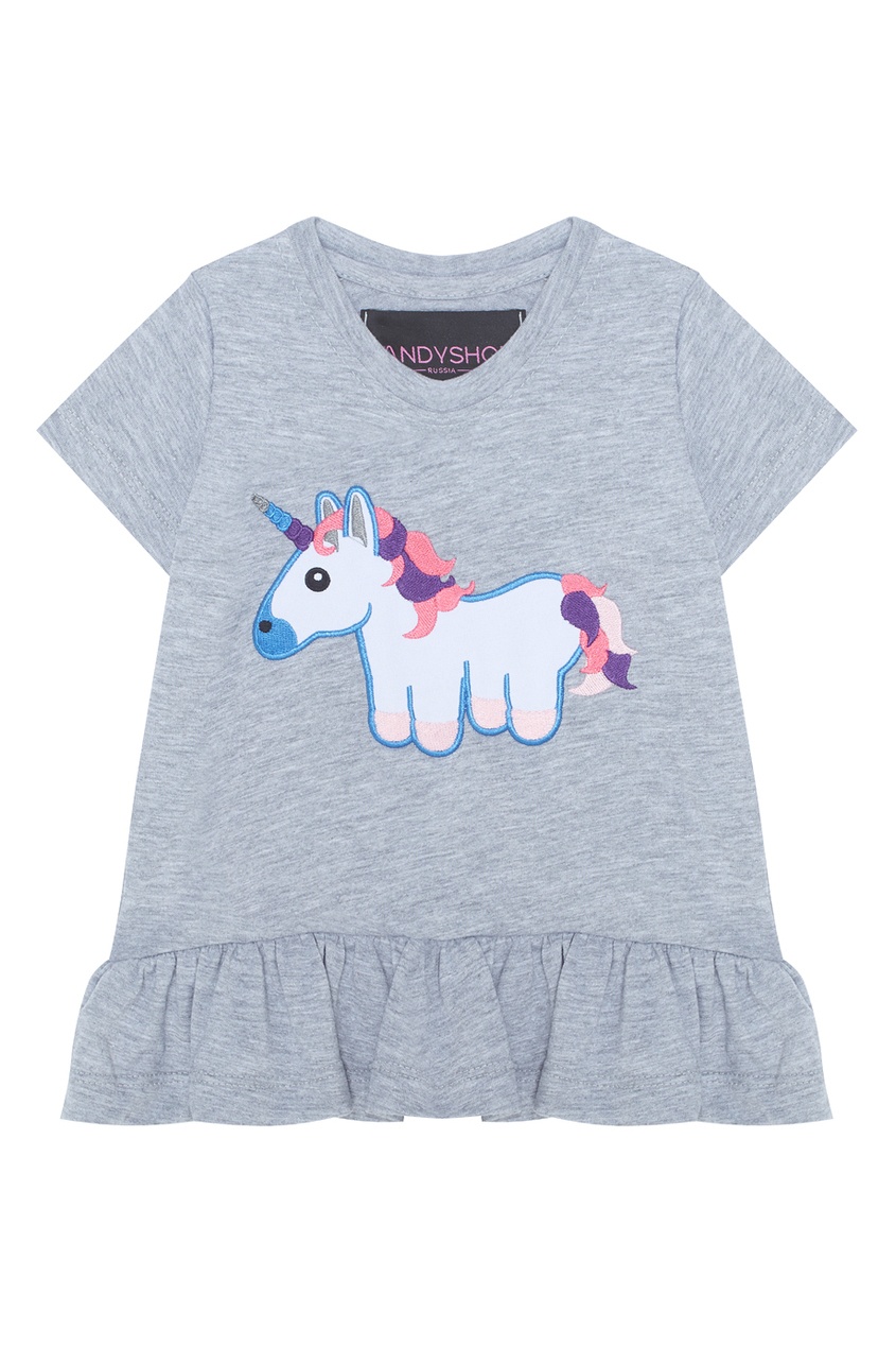 

Футболка с баской Unicorn, Серый, Футболка с баской Unicorn