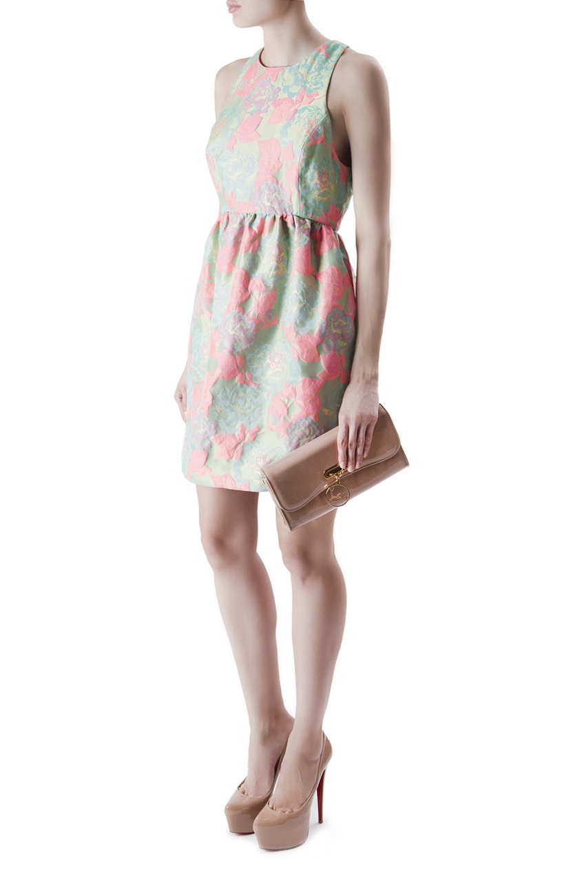 фото Платье без рукавов с цветочным принтом Suno