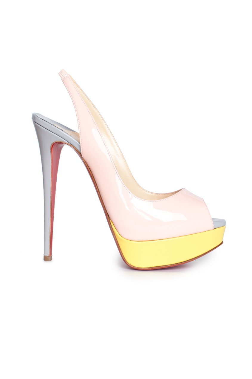 фото Босоножки Lady Peep Sling 150 Patent Calf Christian louboutin