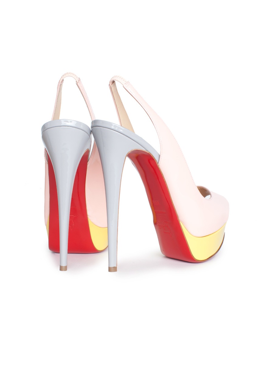 фото Босоножки Lady Peep Sling 150 Patent Calf Christian louboutin