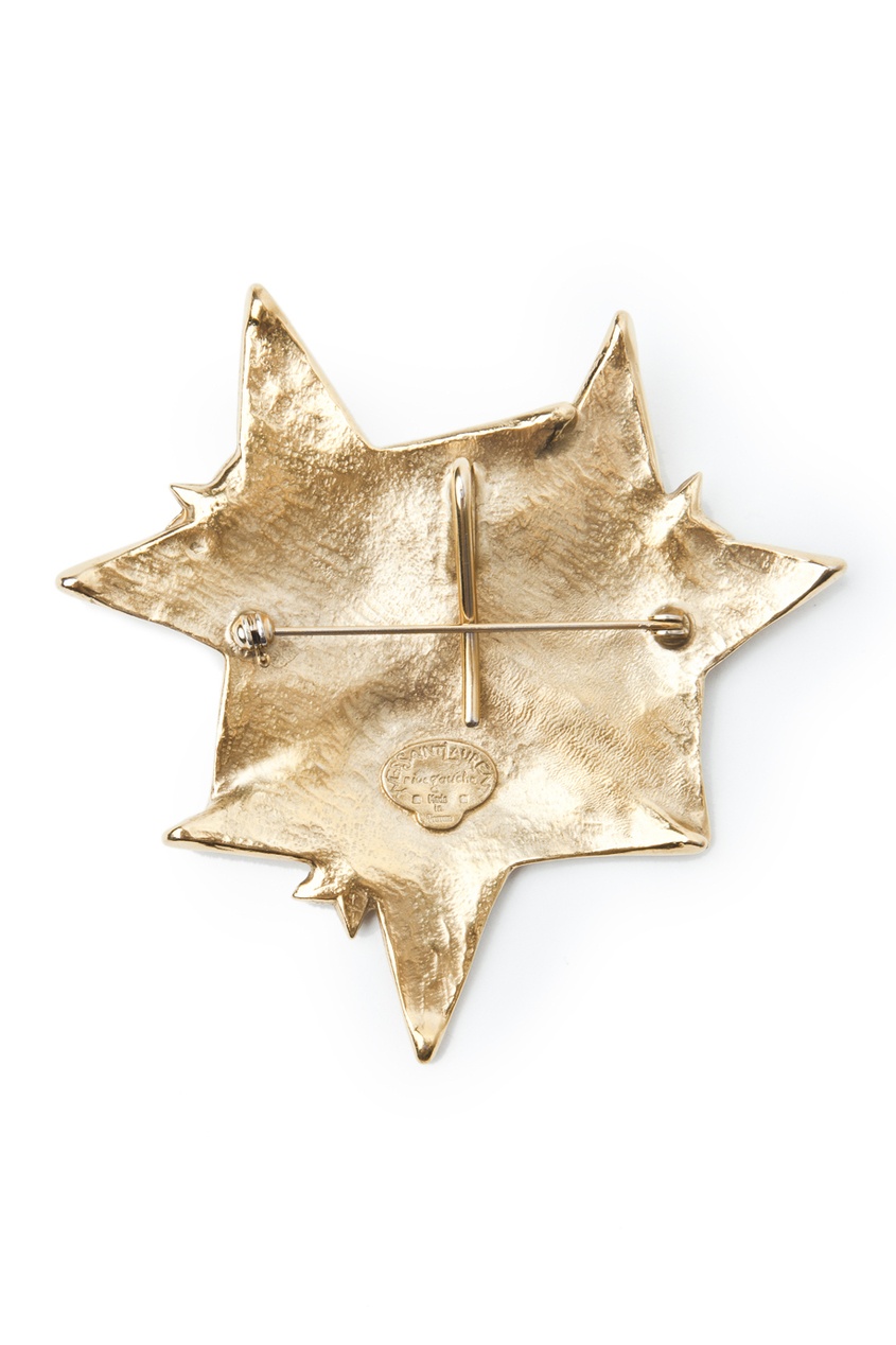 фото Брошь в виде золотых звезд с вставками из камней (80-е гг.) Yves saint laurent vintage