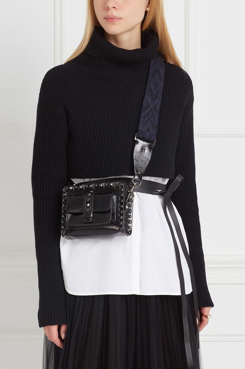 

Кожаная сумка Guitar Rockstud Rolling Noir, Черный, Кожаная сумка Guitar Rockstud Rolling Noir