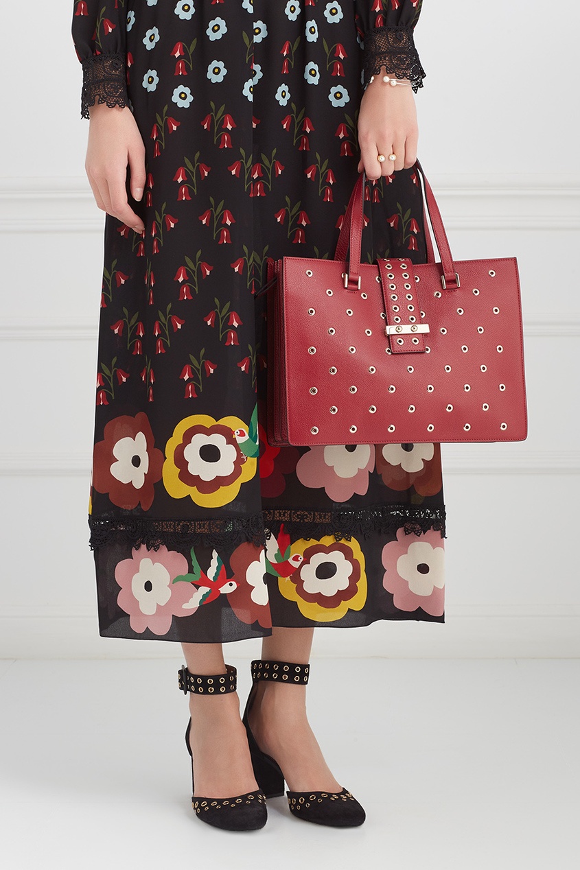 фото Кожаная сумка red valentino