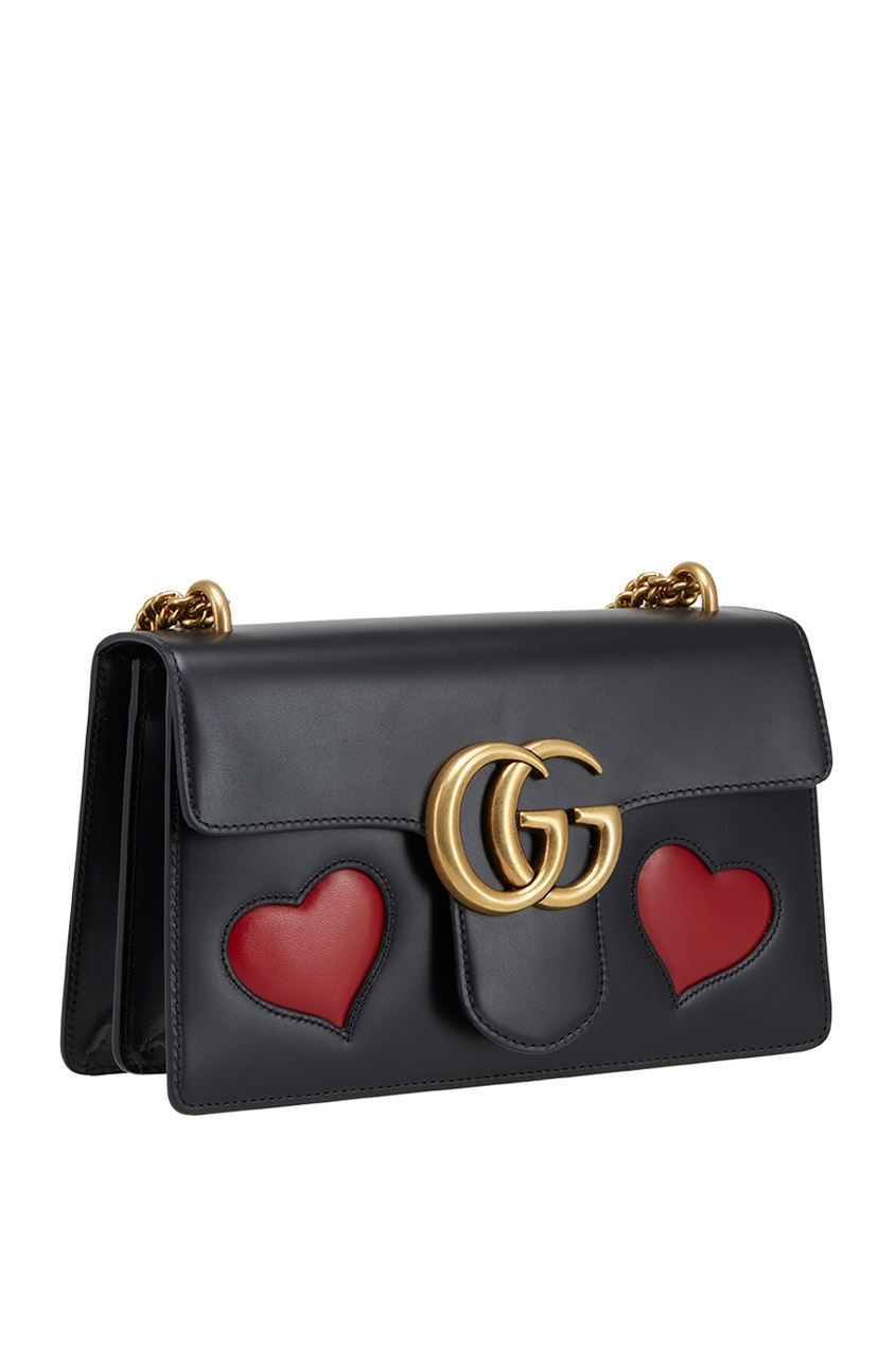 фото Кожаная сумка gg marmont gucci