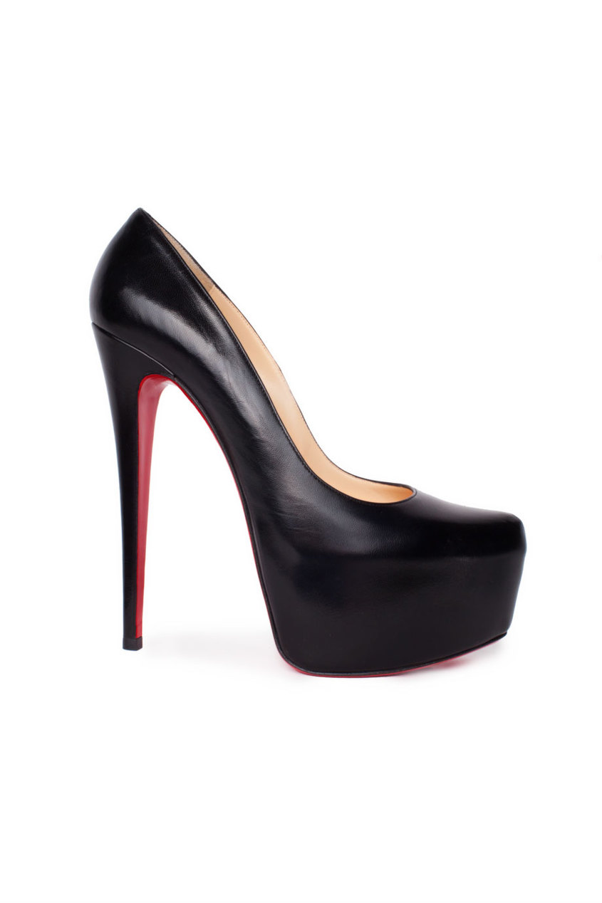 фото Кожаные туфли Daffodile на большой платформе Christian louboutin