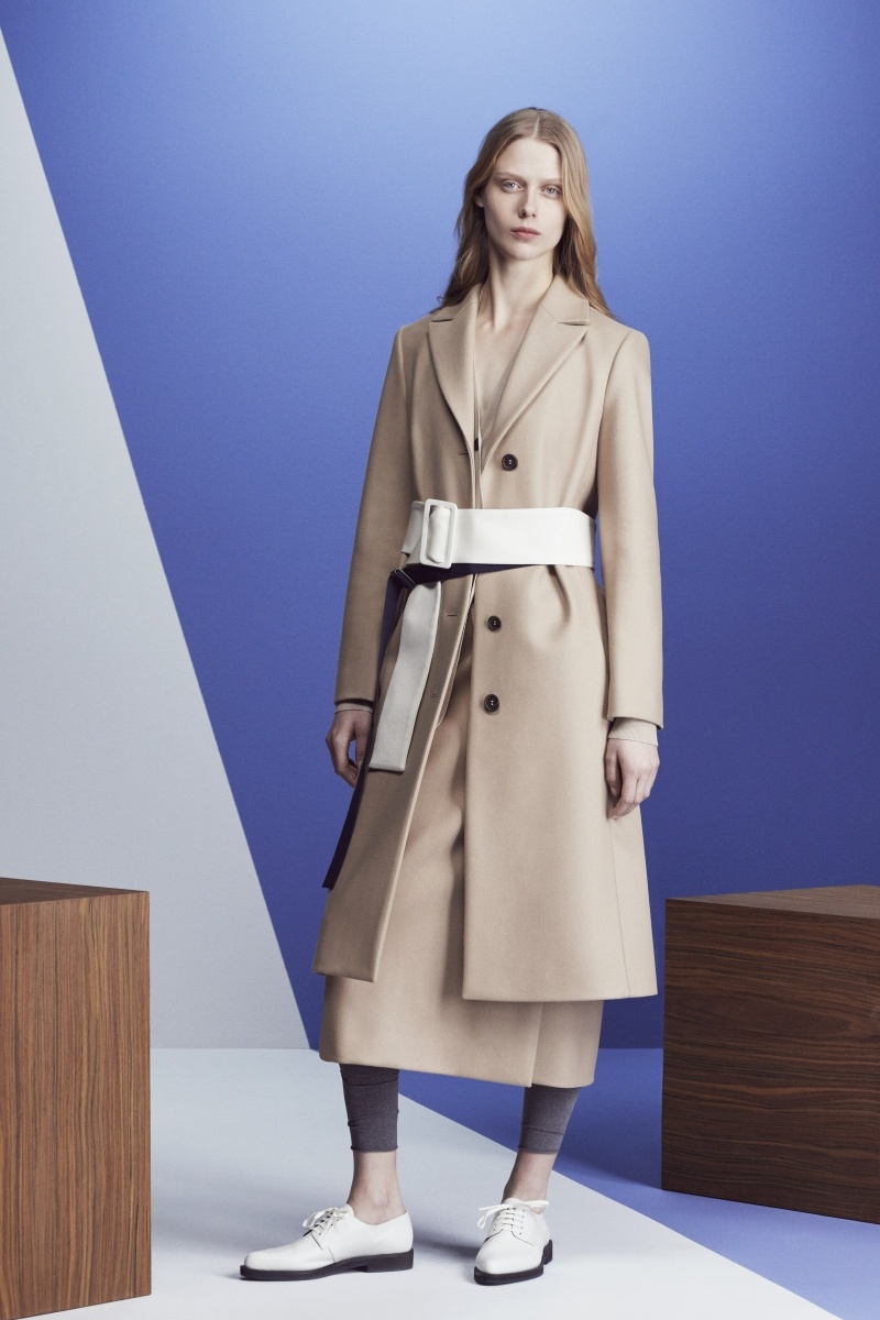 фото Шерстяное пальто jil sander navy