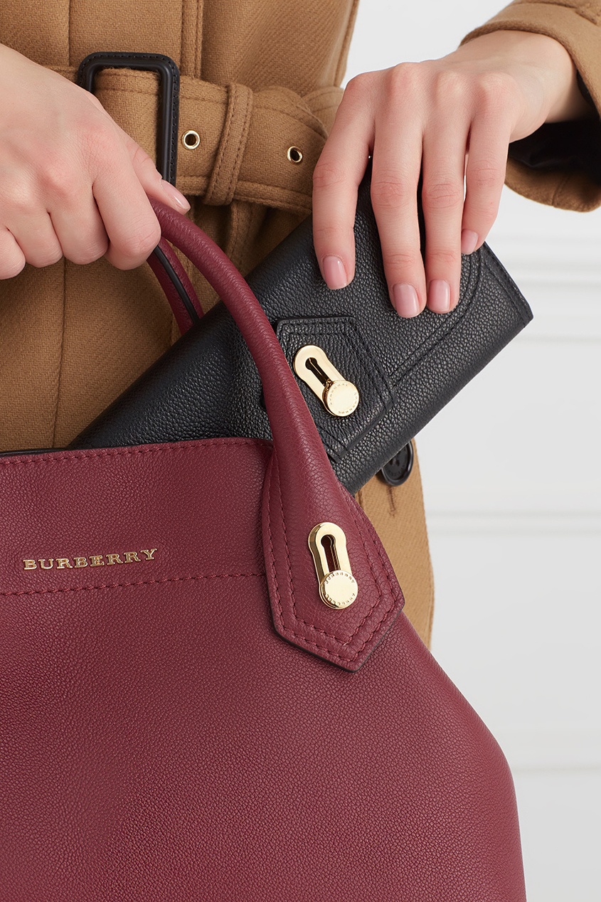 фото Кожаный кошелек burberry