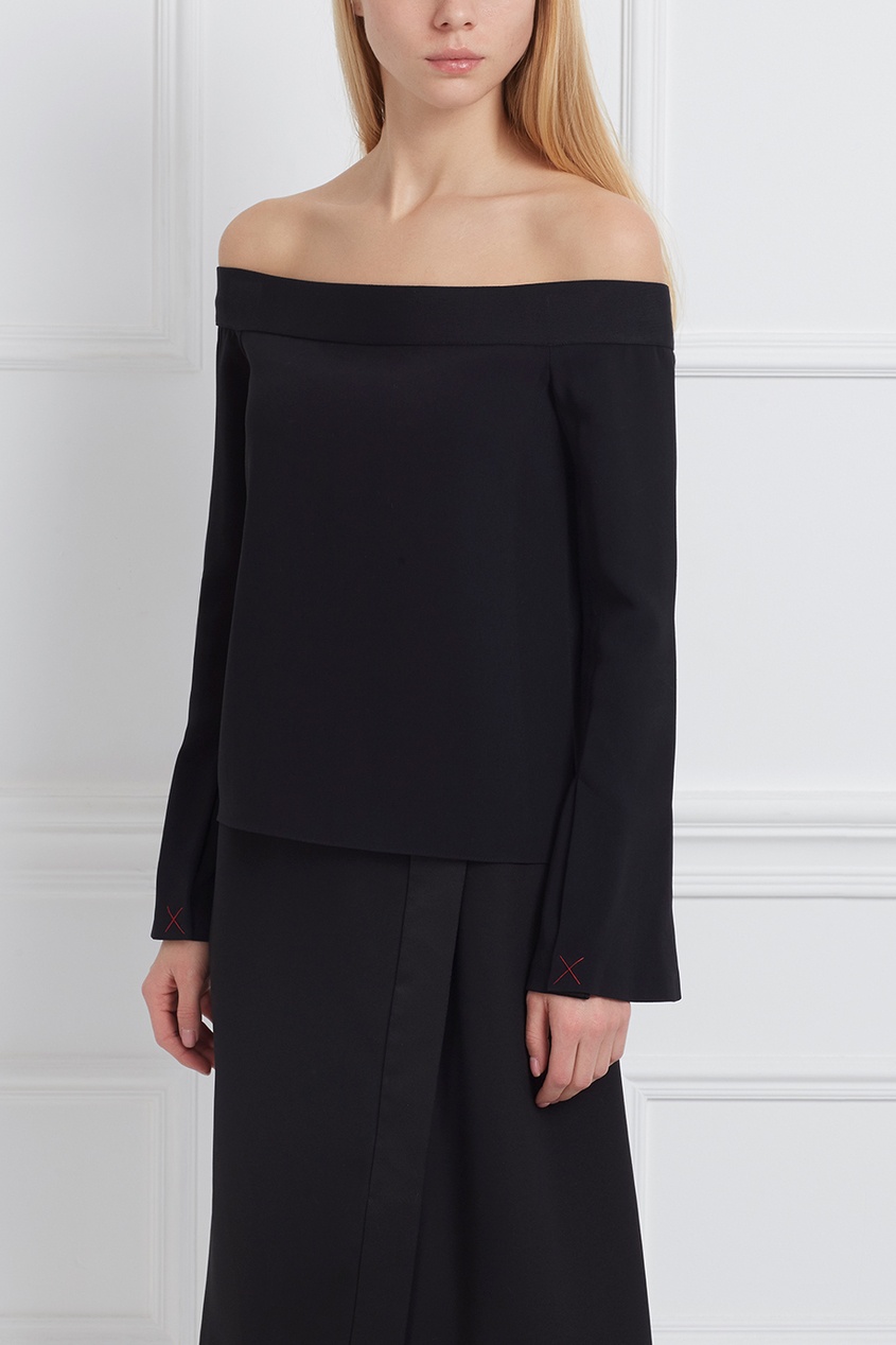 фото Однотонная блузка Tasso Roland mouret