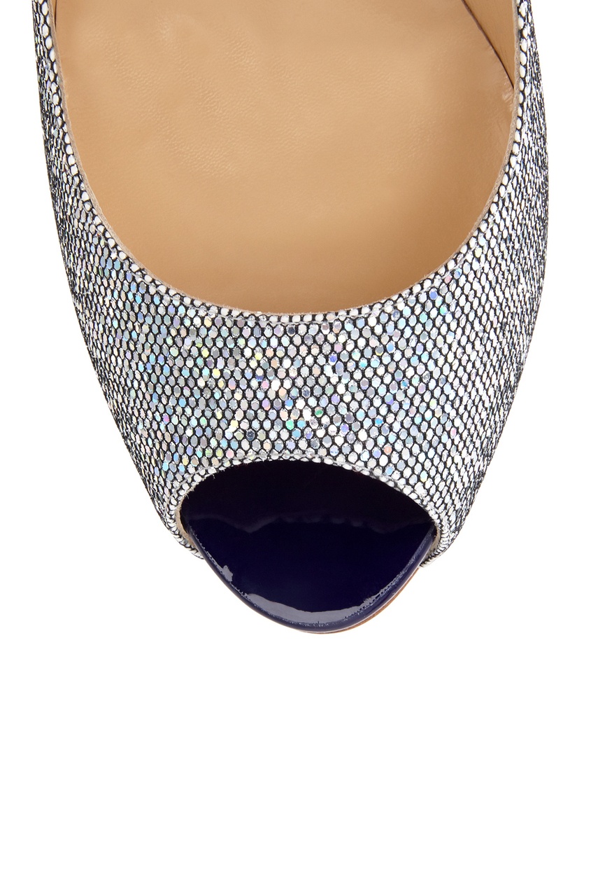 

Кожаные туфли New Very Prive 120 Glitter, Серебряный, Кожаные туфли New Very Prive 120 Glitter