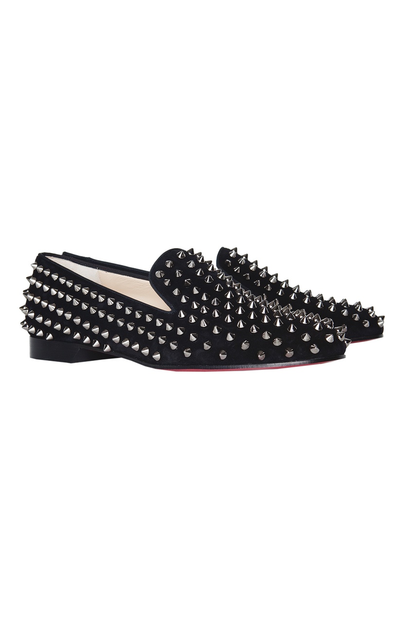 

Кожаные слиперы Rolling Spikes Flat, Черный, Кожаные слиперы Rolling Spikes Flat