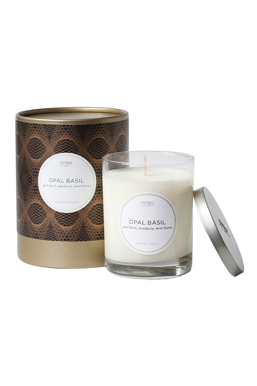 

Ароматическая свеча Opal Basil, 312гр, Бежевый