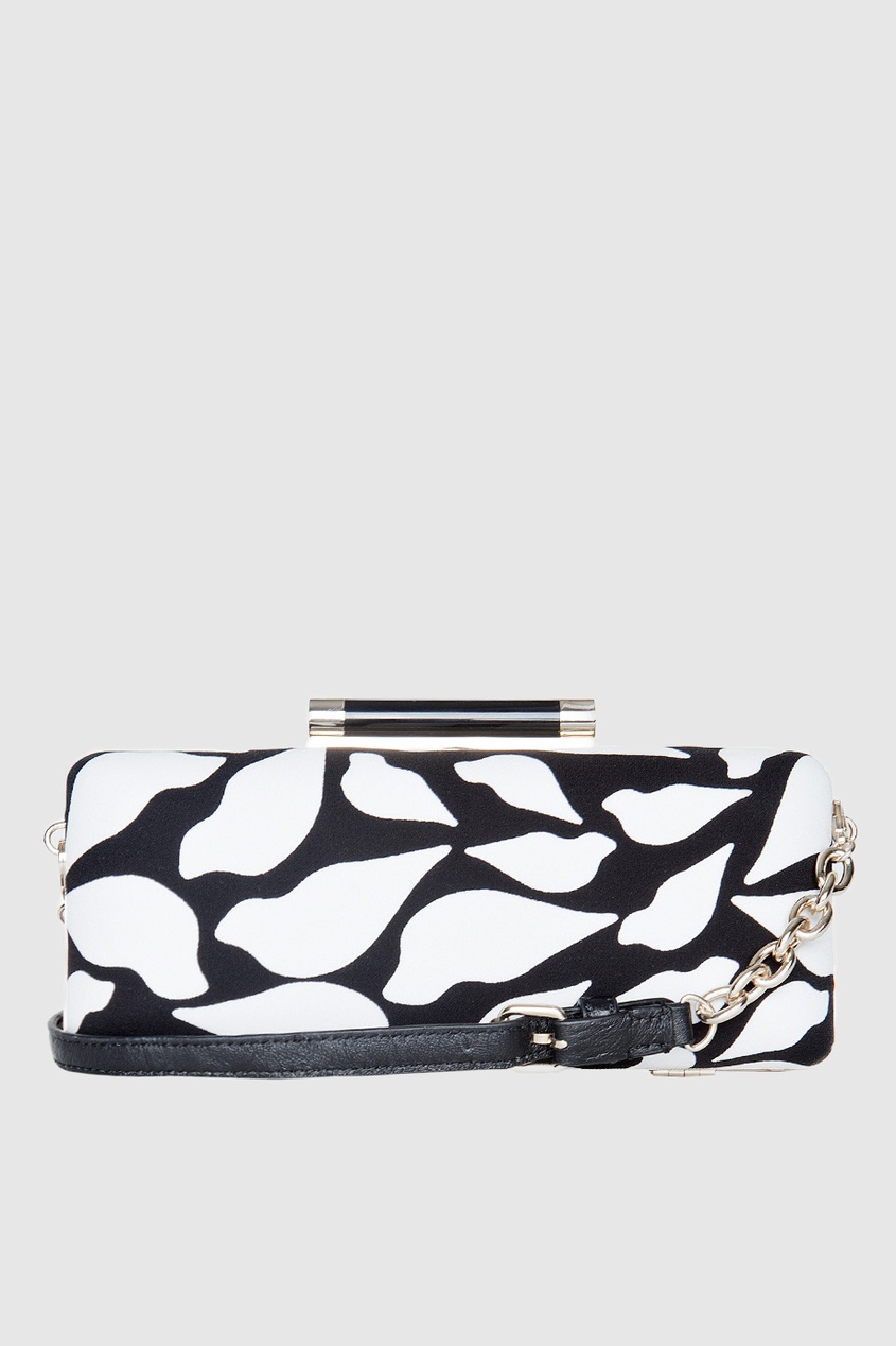 

Клатч Tonda W/Strap Printed Lips, Черно-белый, Клатч Tonda W/Strap Printed Lips