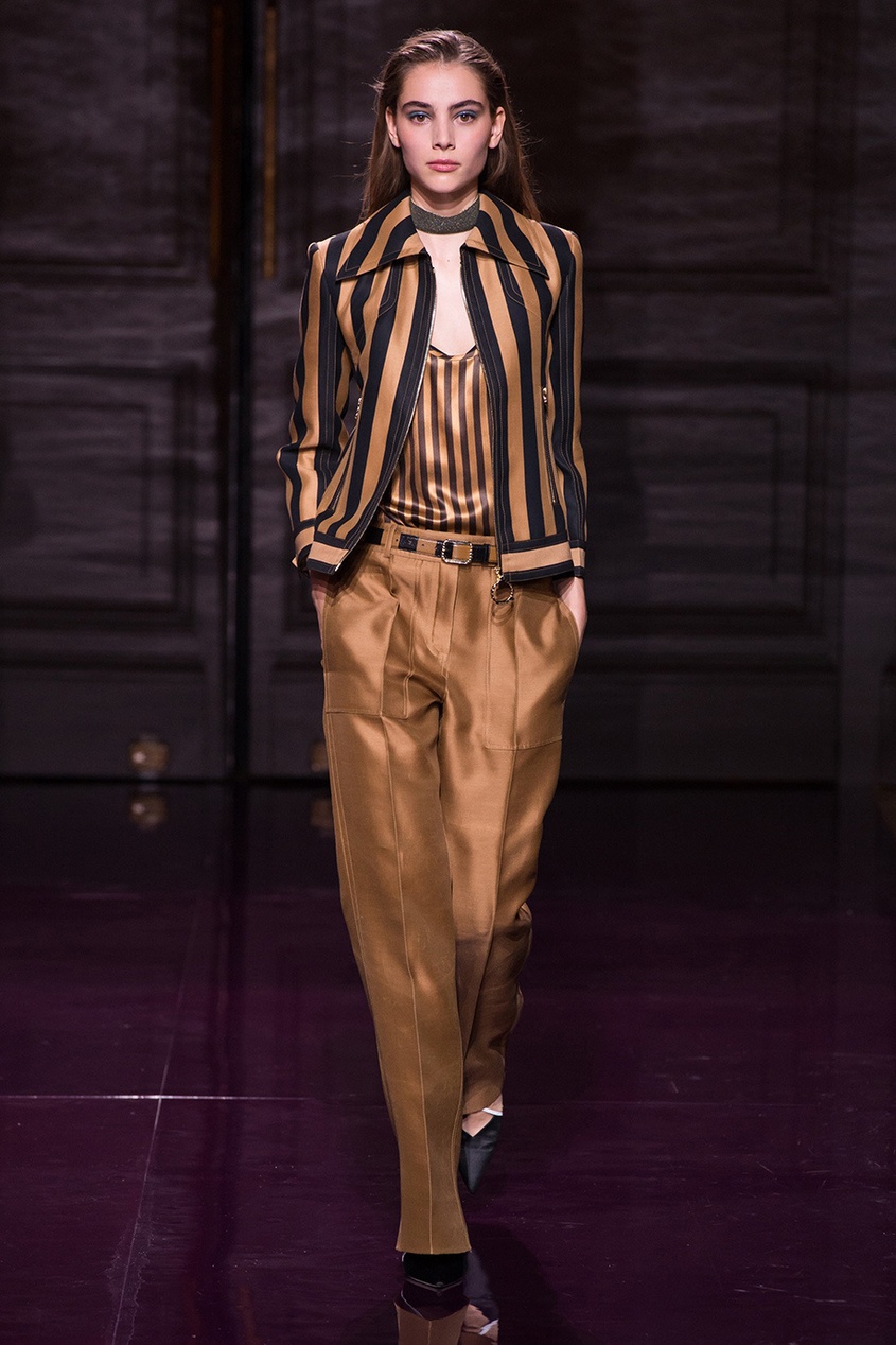 Полосатый жакет на молнии