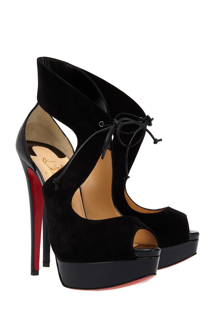 фото Замшевые босоножки Campanina 150 Christian louboutin