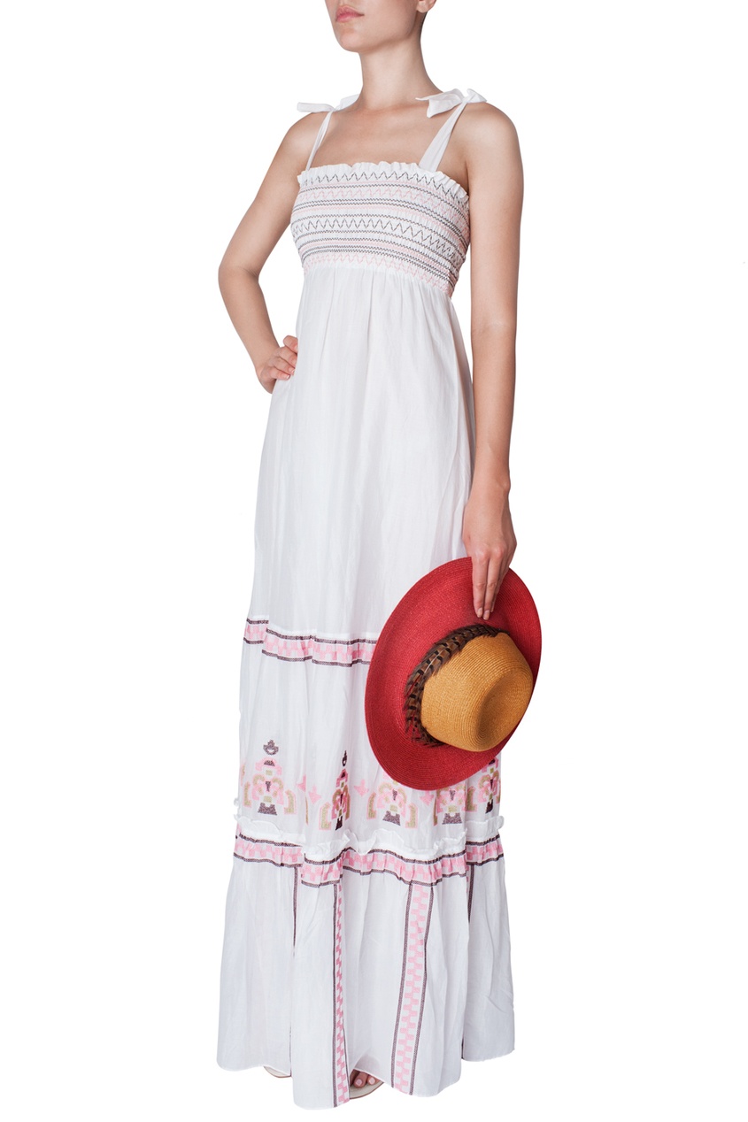 

Хлопковое платье, Белый, Хлопковое платье