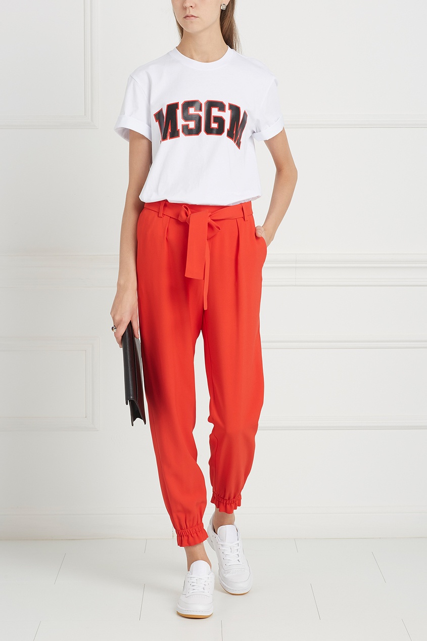 фото Однотонные брюки msgm