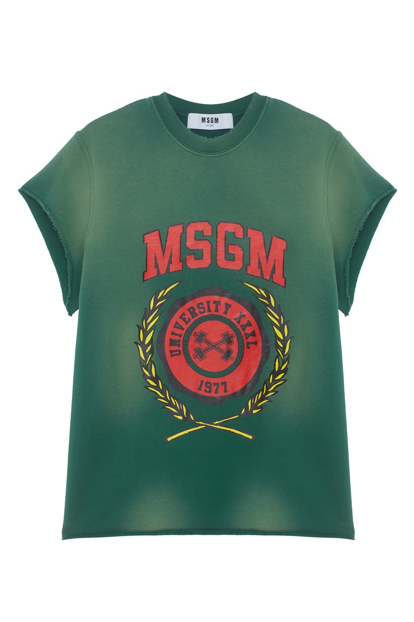 фото Хлопковая футболка msgm