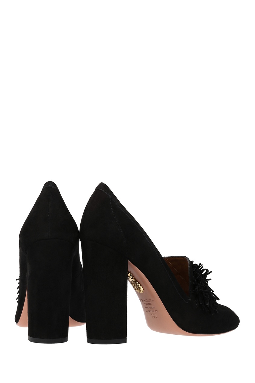 фото Замшевые туфли wild loafer pump aquazzura