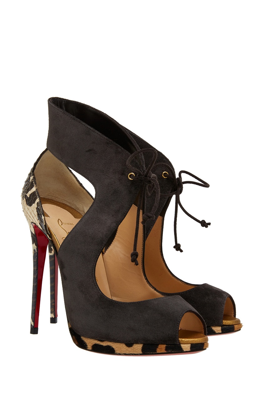 фото Замшевые босоножки Campanina 120 Christian louboutin