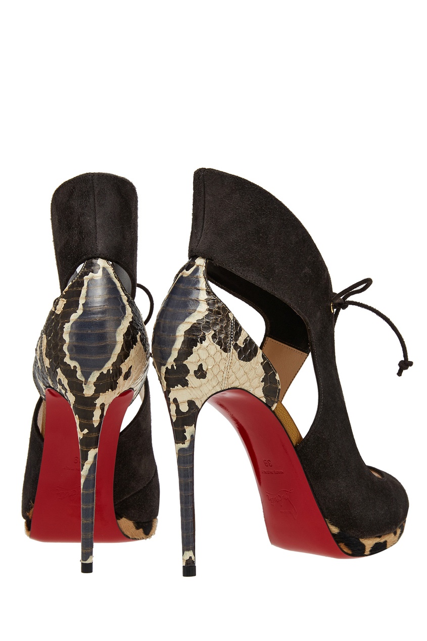 фото Замшевые босоножки Campanina 120 Christian louboutin