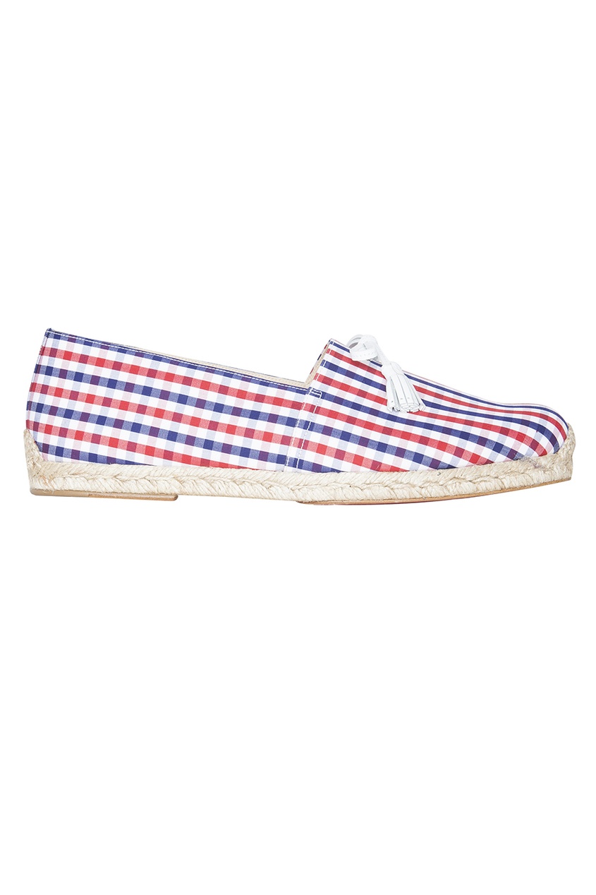 фото Хлопковые туфли Papiounet Flat Vichy Christian louboutin