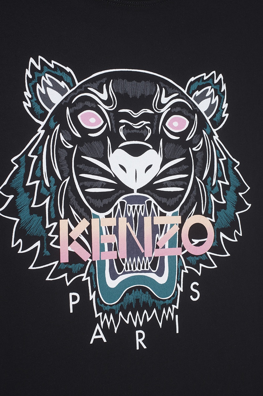 фото Хлопковая футболка kenzo