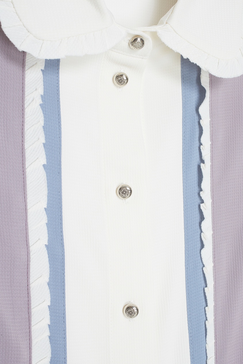 фото Комбинированная блузка laroom