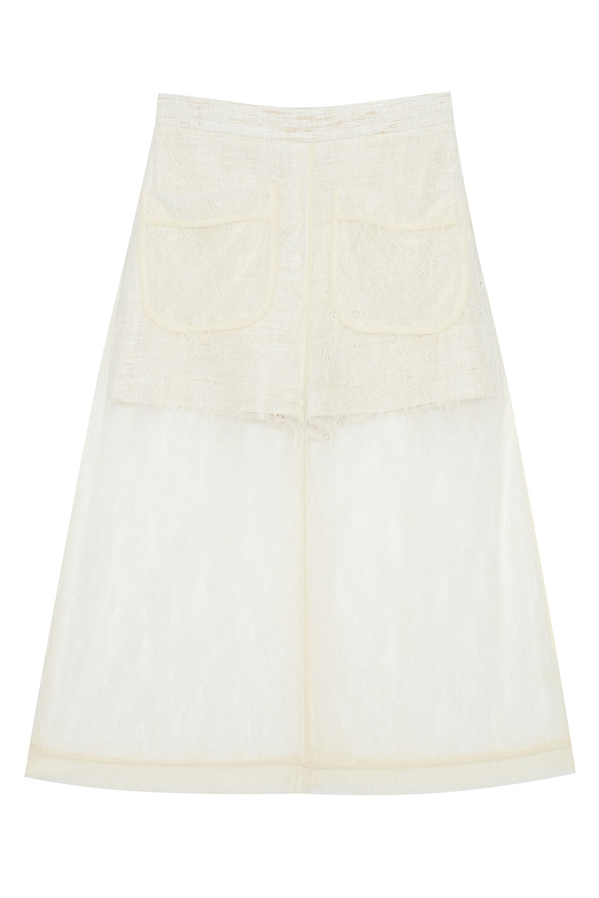 фото Комбинированная юбка laroom