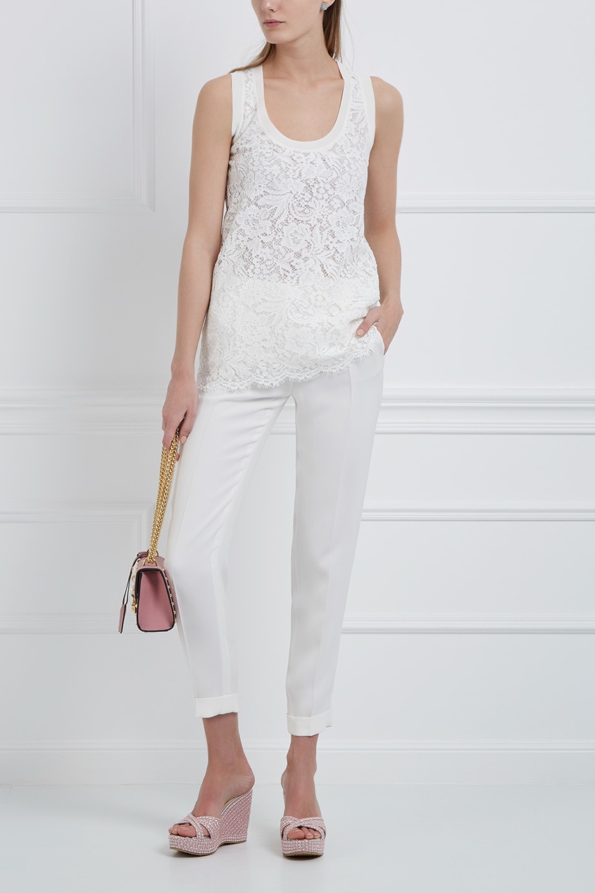 Ermanno Scervino Хлопковый топ ermanno ermanno scervino свитер с длинными рукавами