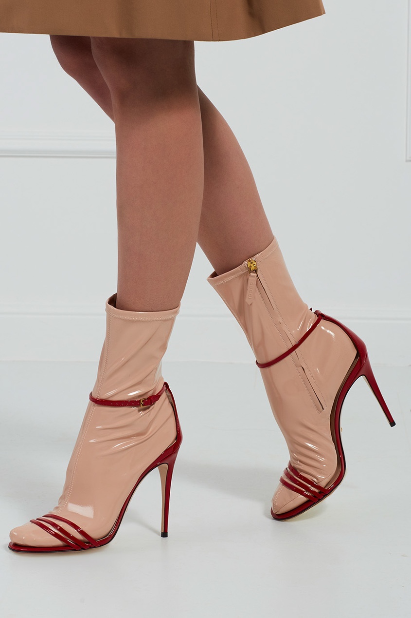 Кожаные босоножки