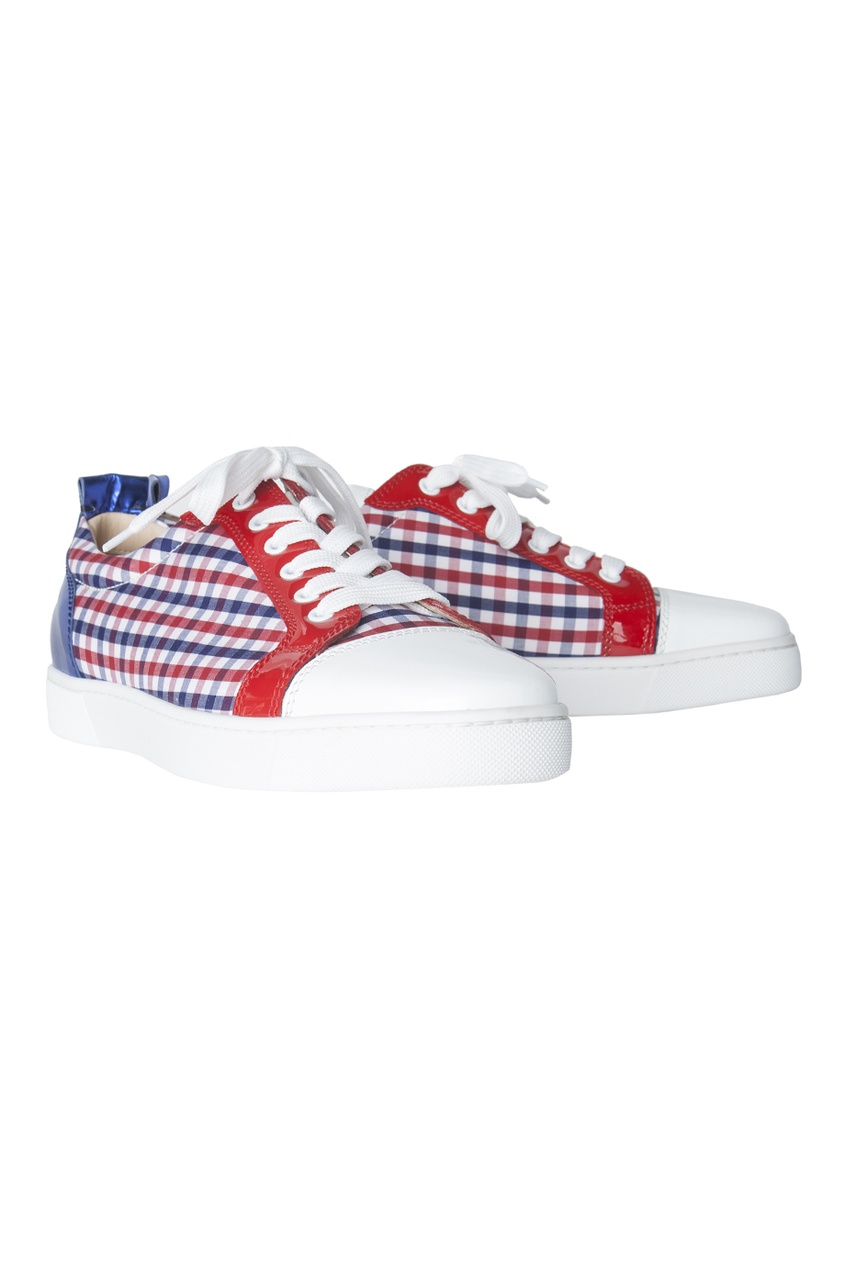 

Кожаные ботинки Louis Junior Flat Patent/Vichy Fabric/Specchio, Синий, Кожаные ботинки Louis Junior Flat Patent/Vichy Fabric/Specchio