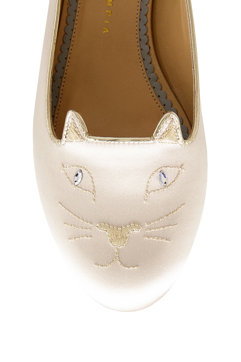 Фото #1: Атласные балетки Kitty Flats