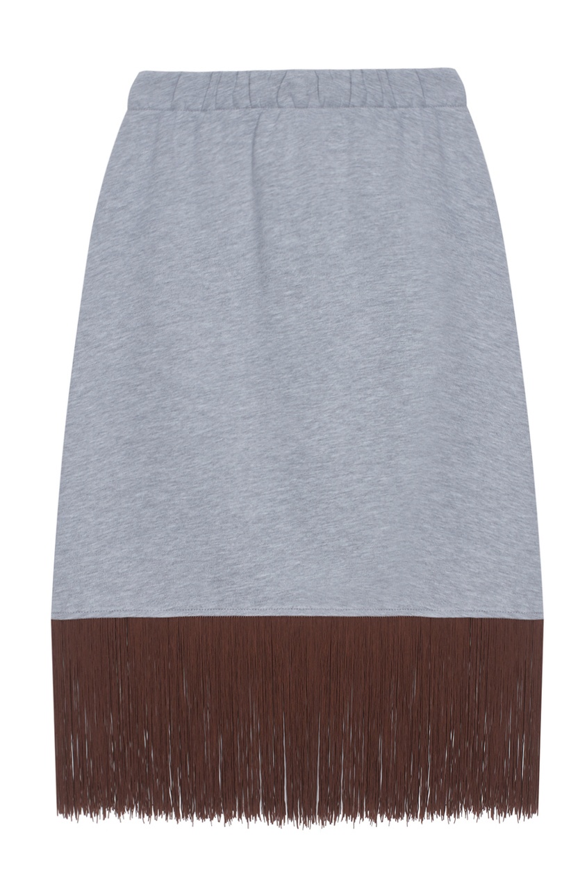 фото Хлопковая юбка fringe basic skirt katya dobryakova
