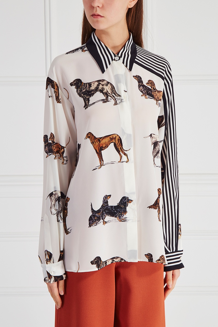 

Шелковая блузка, Multicolor, Шелковая блузка