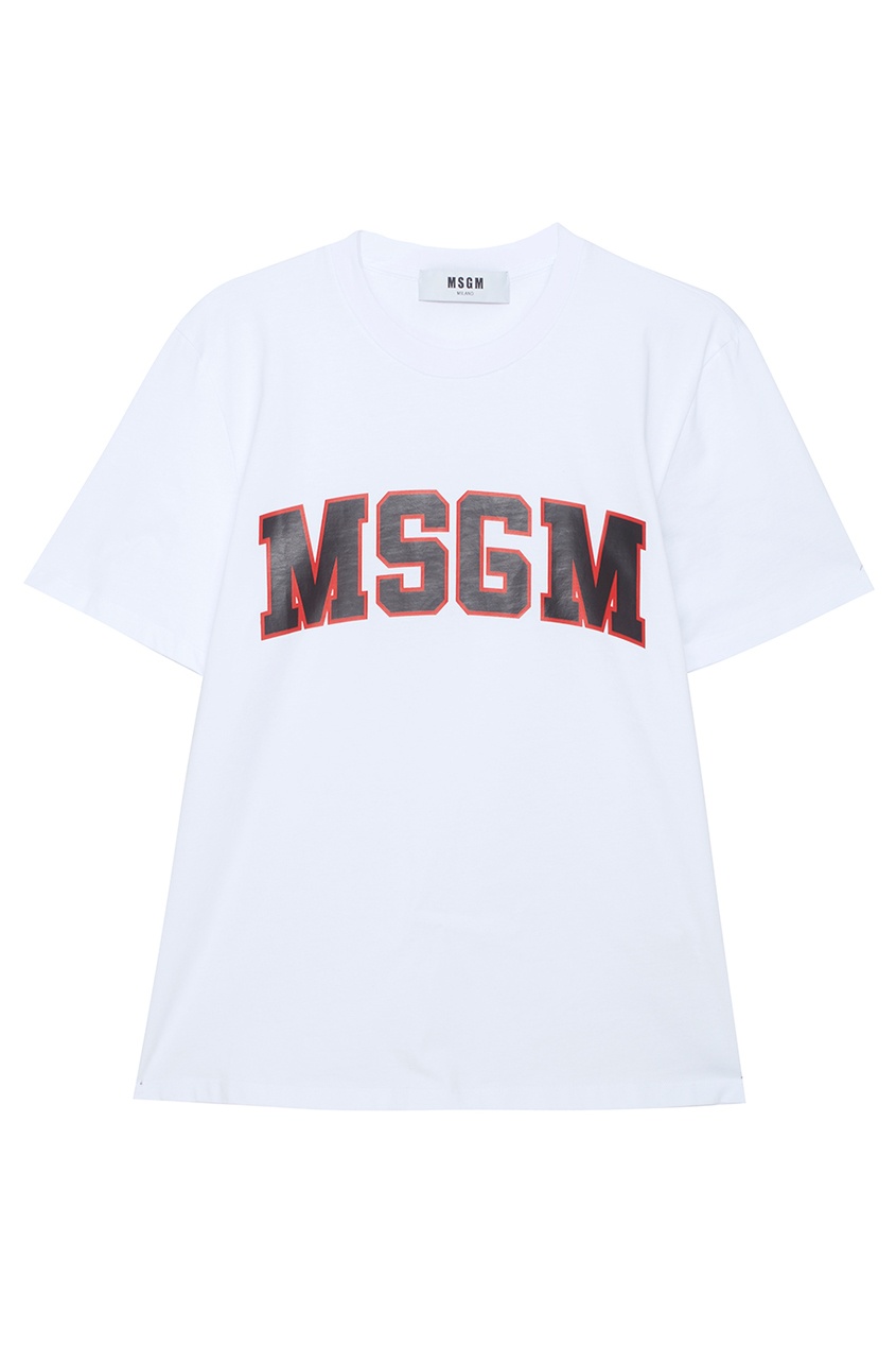 фото Хлопковая футболка msgm