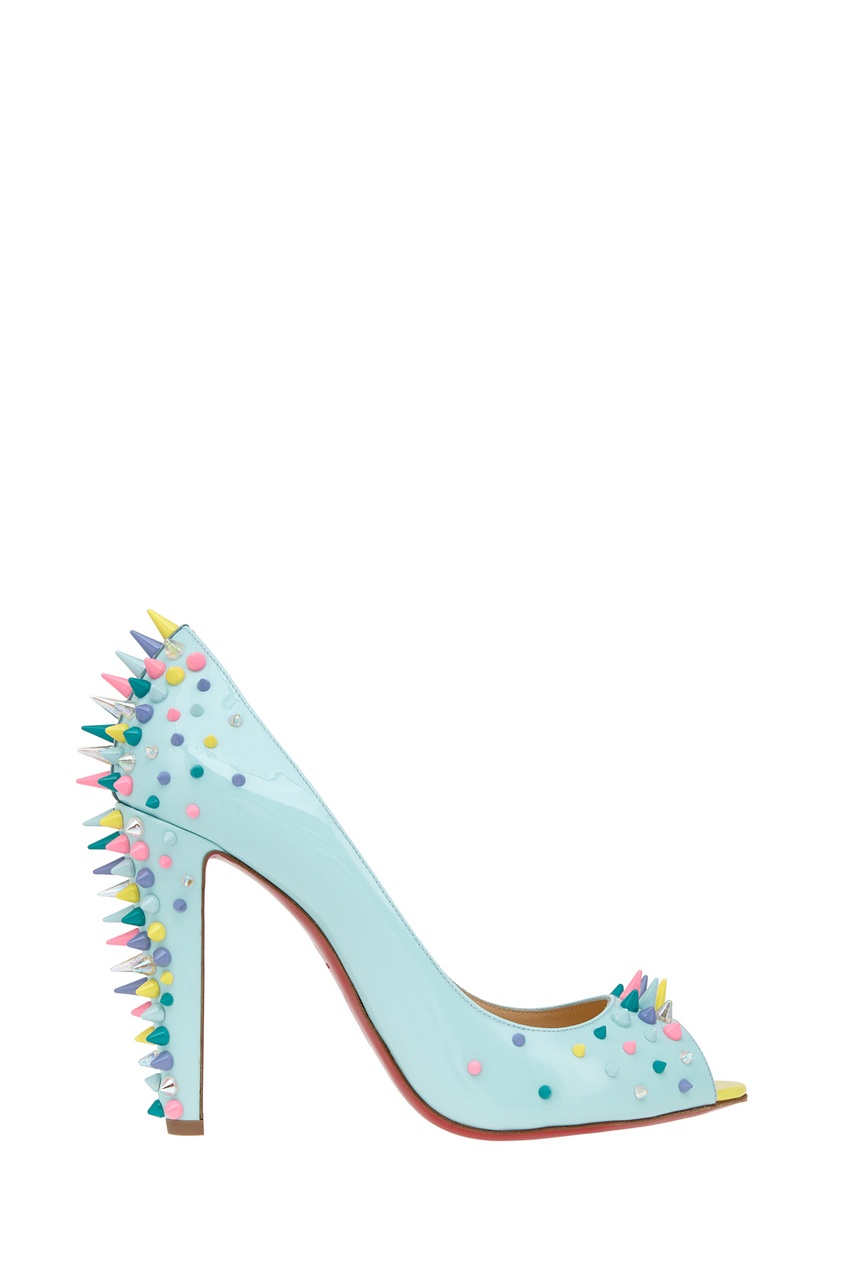 Christian Louboutin Кожаные туфли Jurayoo 100 christian louboutin кожаные туфли geo pump 100 veau velours specchio toe
