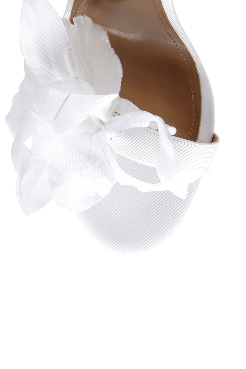 Босоножки из кожи и сатина Flora Sandal Bridal 105