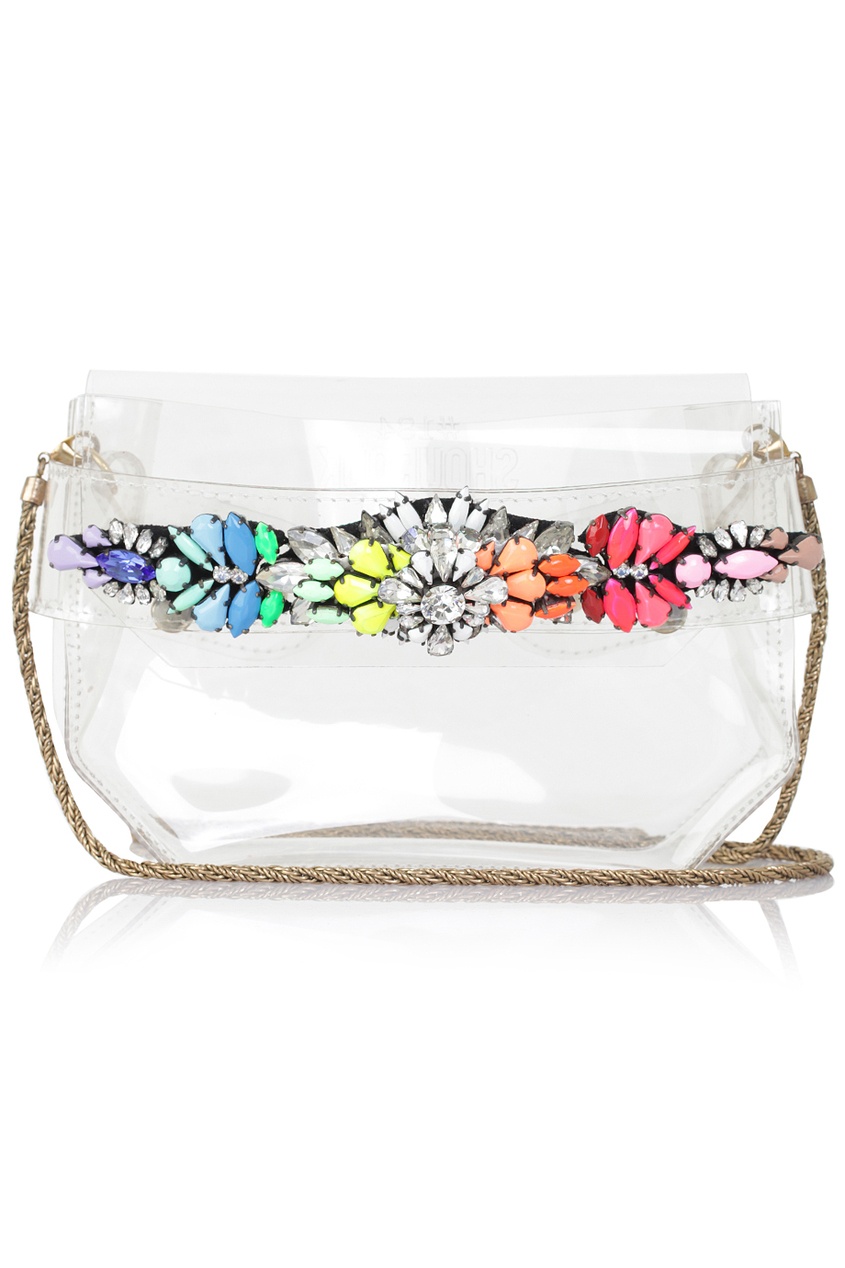 фото Сумка из пластика clutch rainbow Shourouk