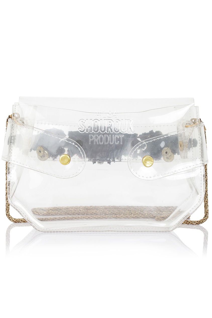 фото Сумка из пластика clutch rainbow Shourouk