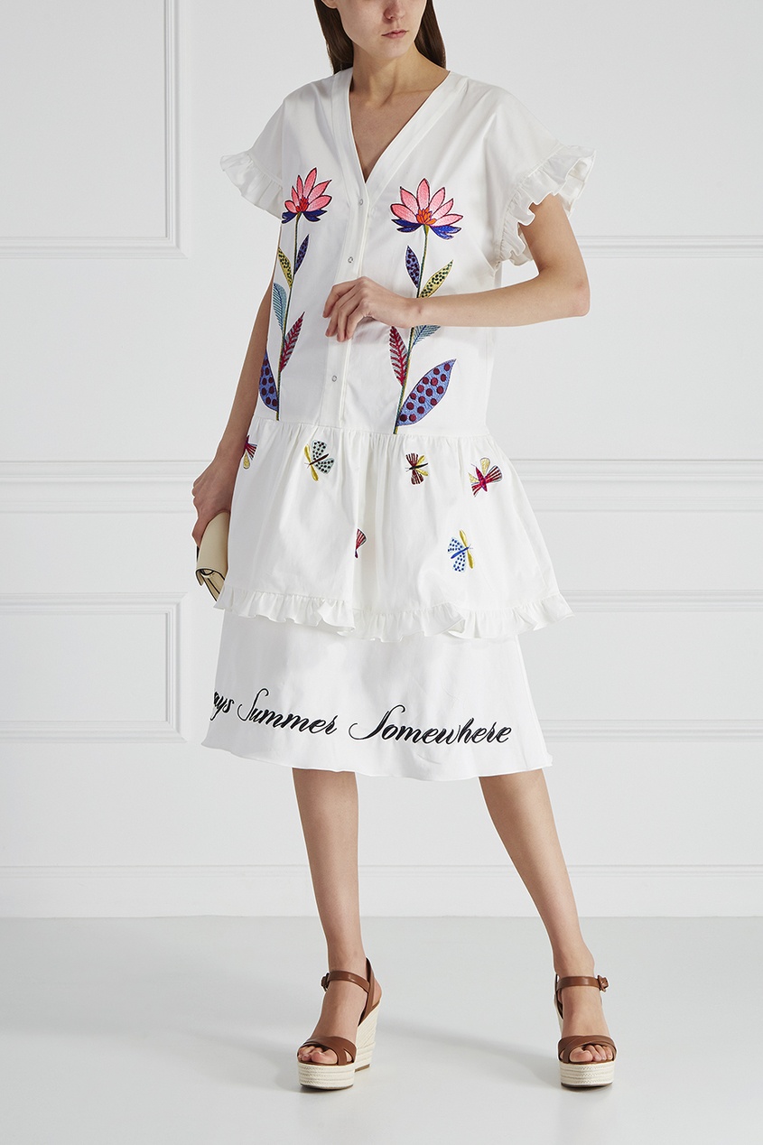 фото Платье с вышивкой summer flowers katya dobryakova